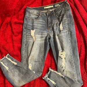 Ripped Helena denim jeans blue